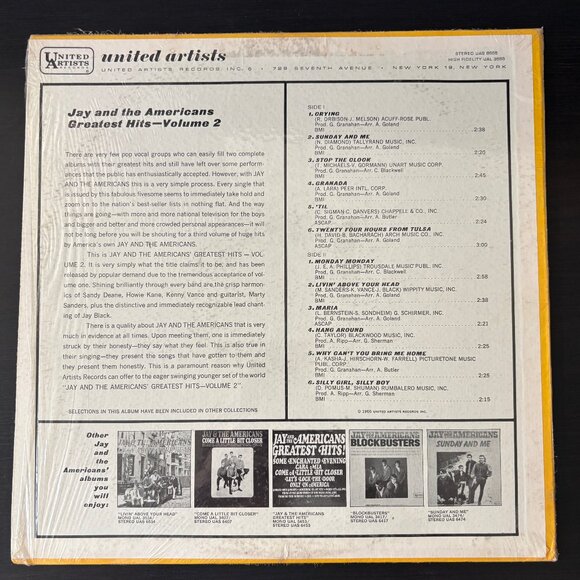 Jay and the Americans - Blockbusters - Greatest Hits Volume 2 - Picture 4 of 5